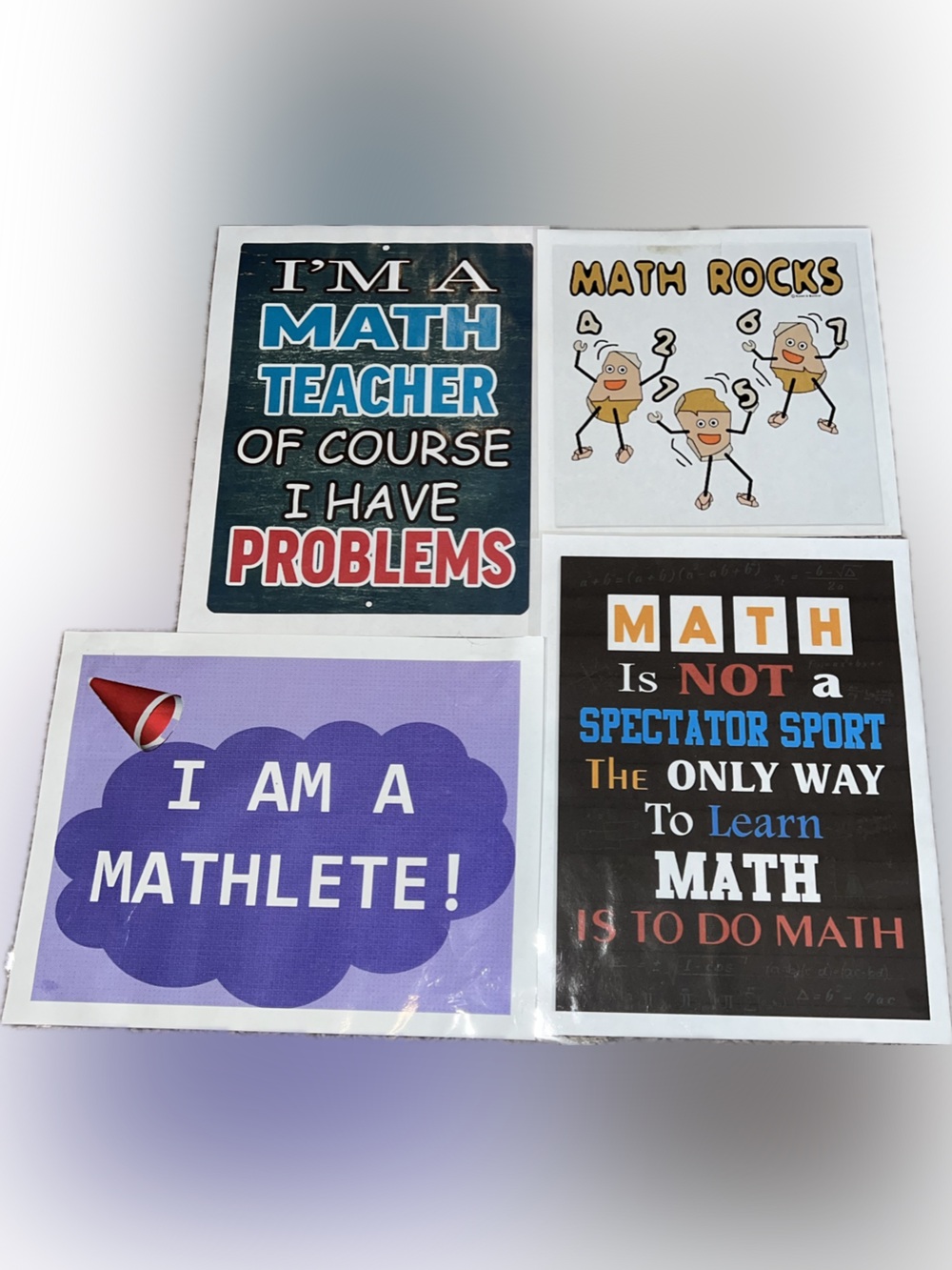 💥Laminated Poster Math Classroom School Teacher Inspirational
